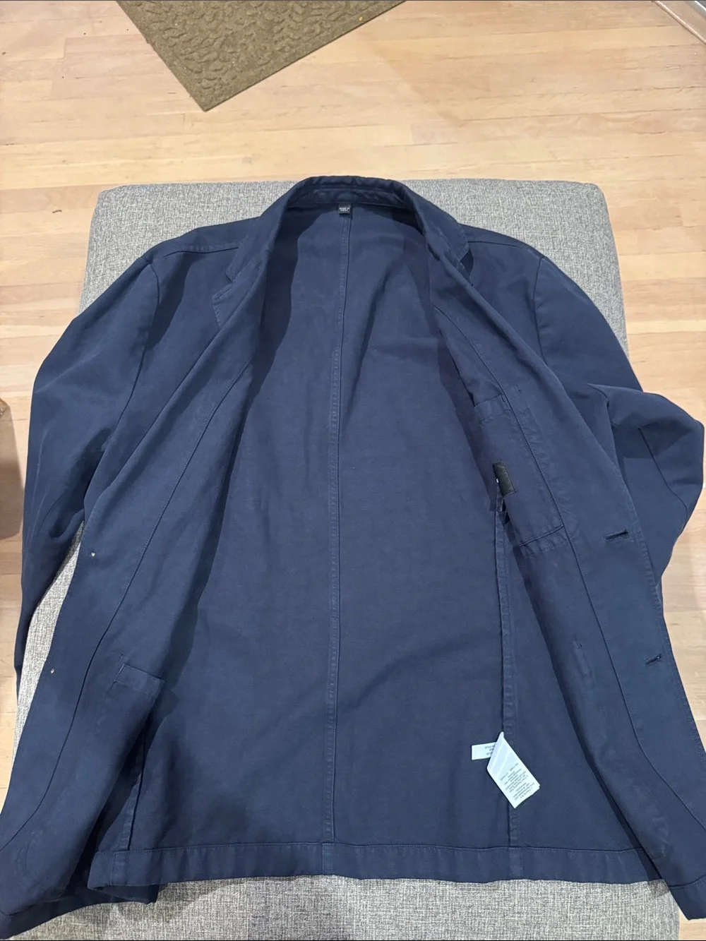 Men's J.Crew Navy Cotton Blazer Jacket
